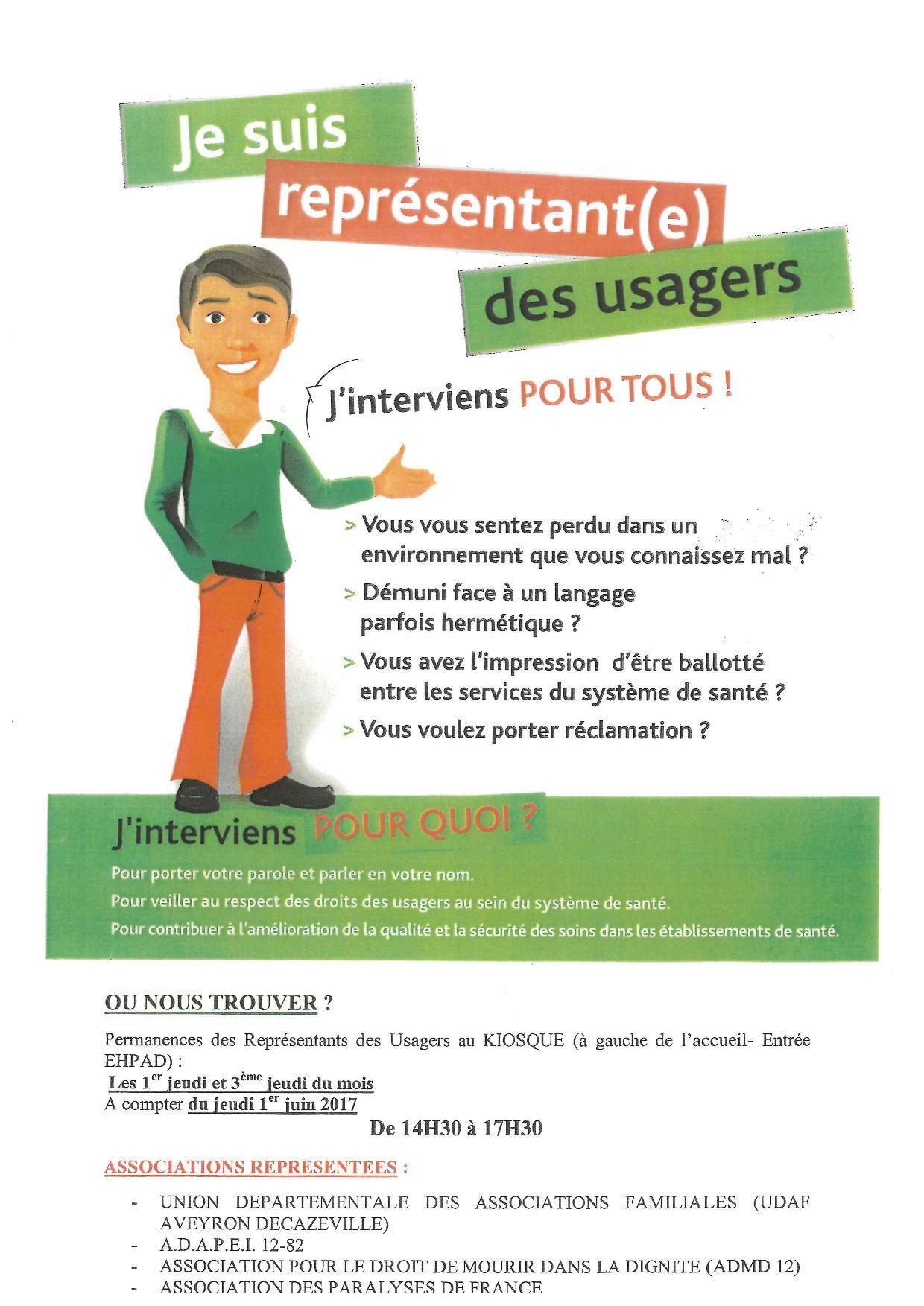 Permanence Des Representants Des Usagers Centre Hospitalier De Decazeville